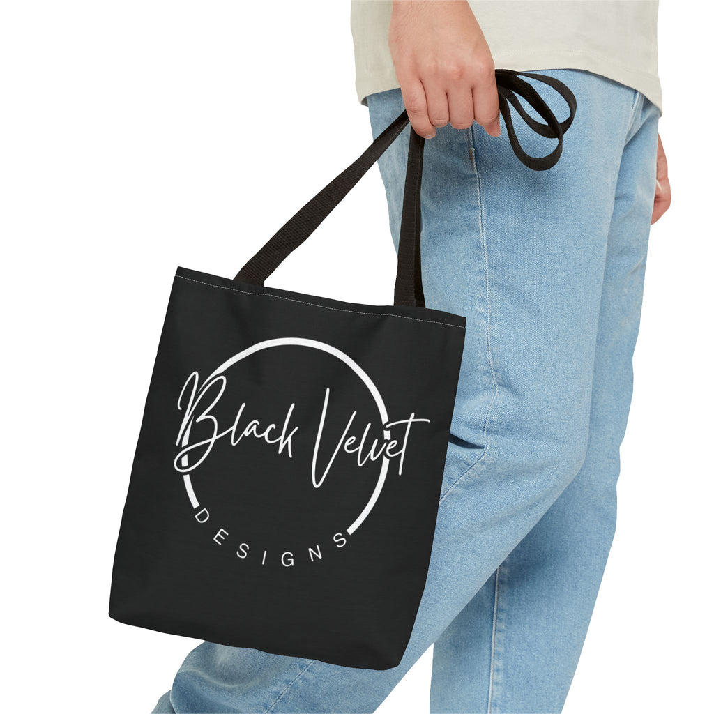 Black Velvet Designs logo tote bag